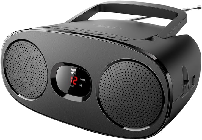 New One Cd Boombox Radio - Black New One Cd Boombox Radio - Black