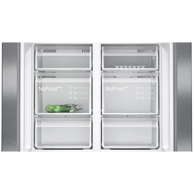 Siemens IQ300 French Door Fridge Freezer - Brushed Black Steel | KF96NAXEAG - Image 7