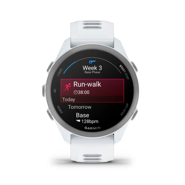 Garmin Forerunner 170 Music - Whitestone with Whitestone/Cloud Blue Band | 010-03920-11 - Image 6