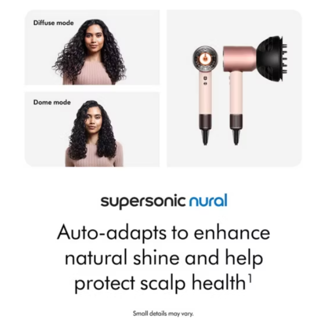 Dyson Nural Supersonic Hair Dryer Curly+Coily | Ceramic Pink/Rose Gold | 598976-01 - Image 4