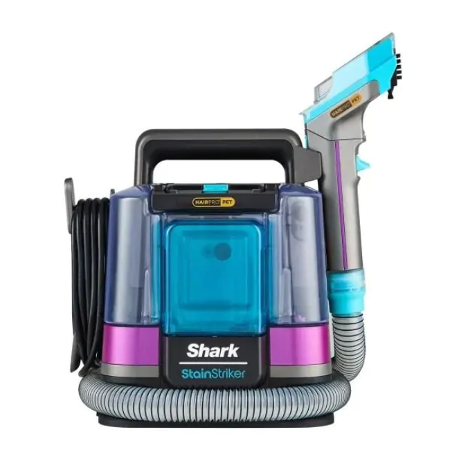 Shark StainStriker HairPro Pet Stain & Spot Cleaner - Dark Silver & Force Fuscia | PX250UKT - Image 2 Shark StainStriker HairPro Pet Stain & Spot Cleaner - Dark Silver & Force Fuscia | PX250UKT - Image 2