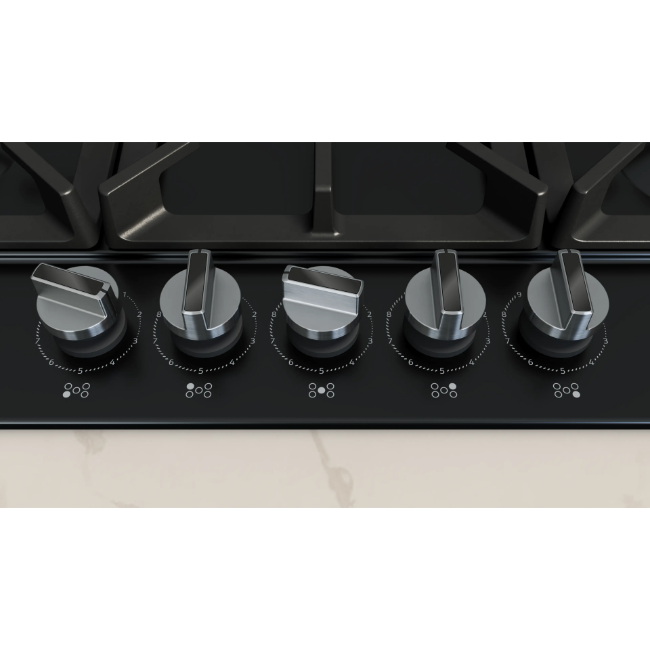Neff N70 Gas Hob 75cm 5 Burner - Black | T27CIQ8S0 - Image 2