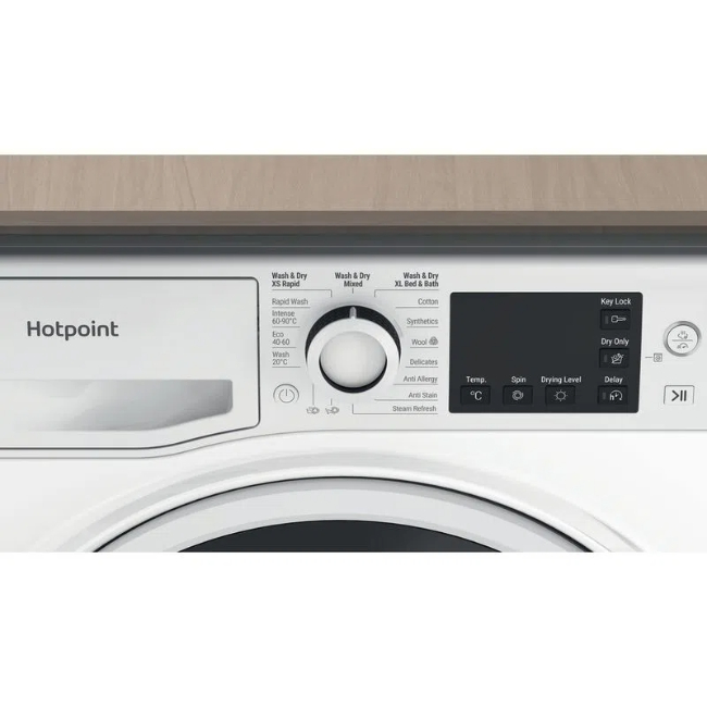 Hotpoint 8KG/6KG 1400 Spin Washer Dryer - White | NDB 8635 W UK - Image 2