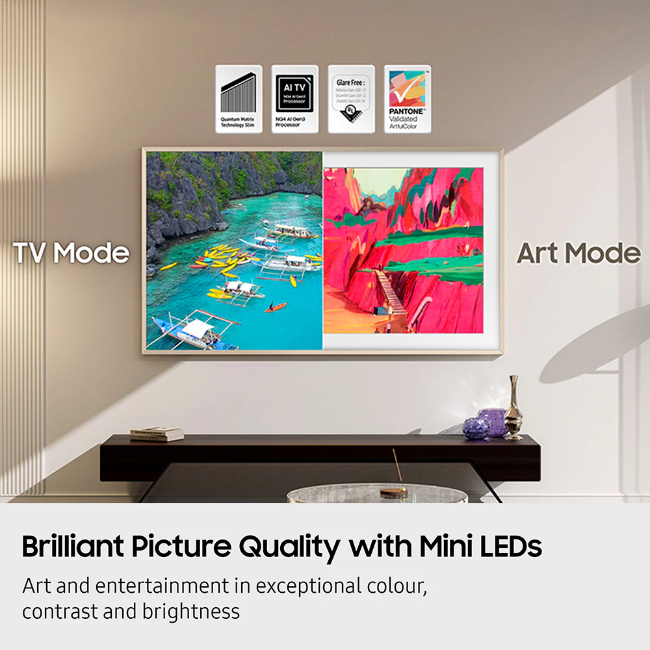 Samsung 65" The Frame Pro Neo QLED 4K AI Smart TV - Black | QE65LS03FWUXXU - Image 12