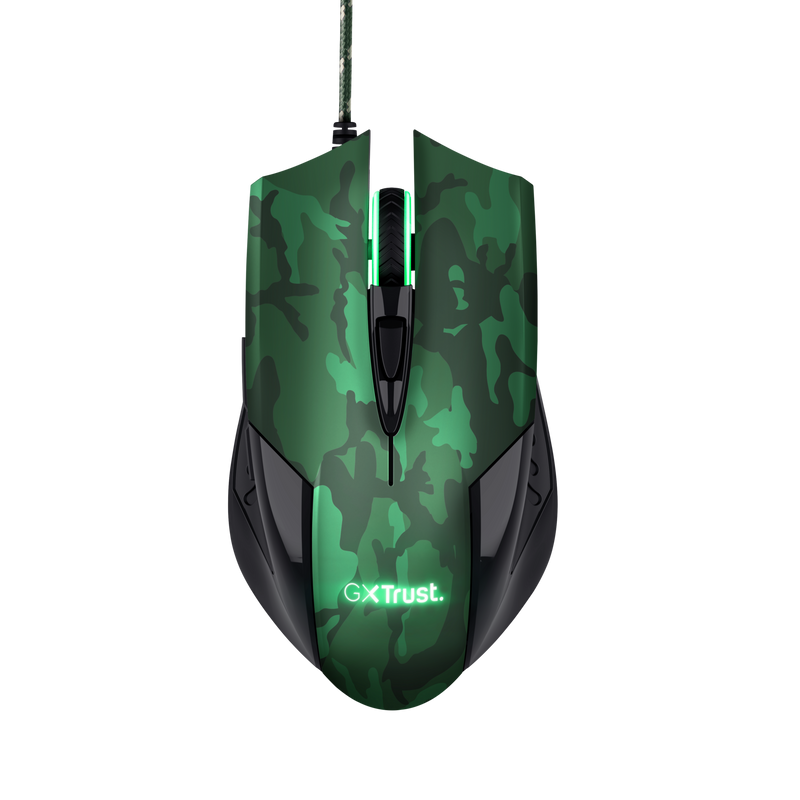 Trust GXT 781 RIXA Gaming Mouse & Pad - Camouflage Green | T23611 - Image 2
