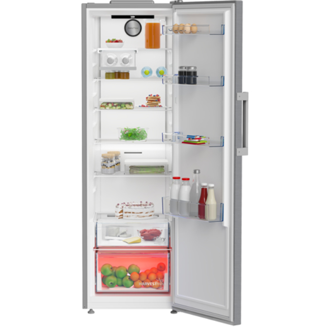 Beko Freestanding AeroFlow™ Tall Larder Fridge - Stainless Steel Effect | LNP4686LVPS - Image 5