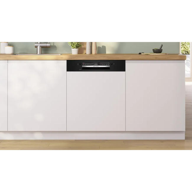 Bosch Series 2 Semi-Integrated Dishwasher - White/Black | SMI2HTB02G - Image 2