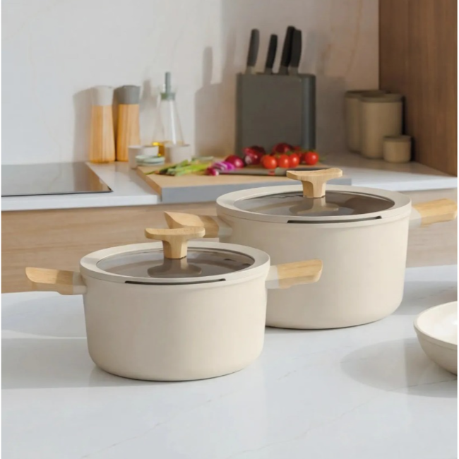 BergHoff 7 Piece Cookware Set Balance | Cream | 3950720 - Image 3