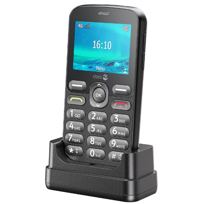Doro 1880 Mobile Phone | 4G | Black | 1880-BLACK - Image 3
