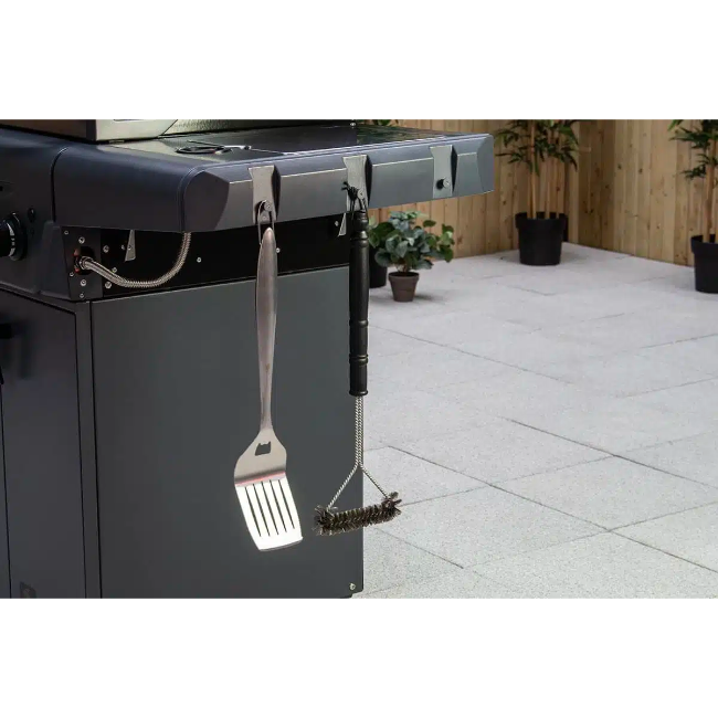 Sahara Performer 4 Burner Gas BBQ - Stainless Steel + Grey | PER4IR-CC - Image 7