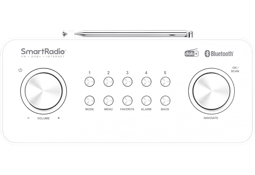 Kenwood Compact Smart Radio - White | CR-ST100S-W - Image 2