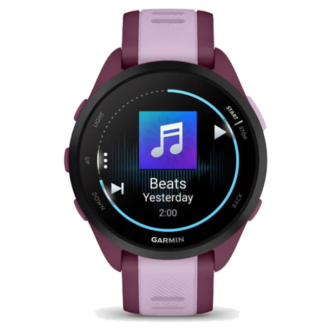 Garmin Forerunner 165 Music Smart Watch - Berry and Lilac | 010-02863-33 - Image 2