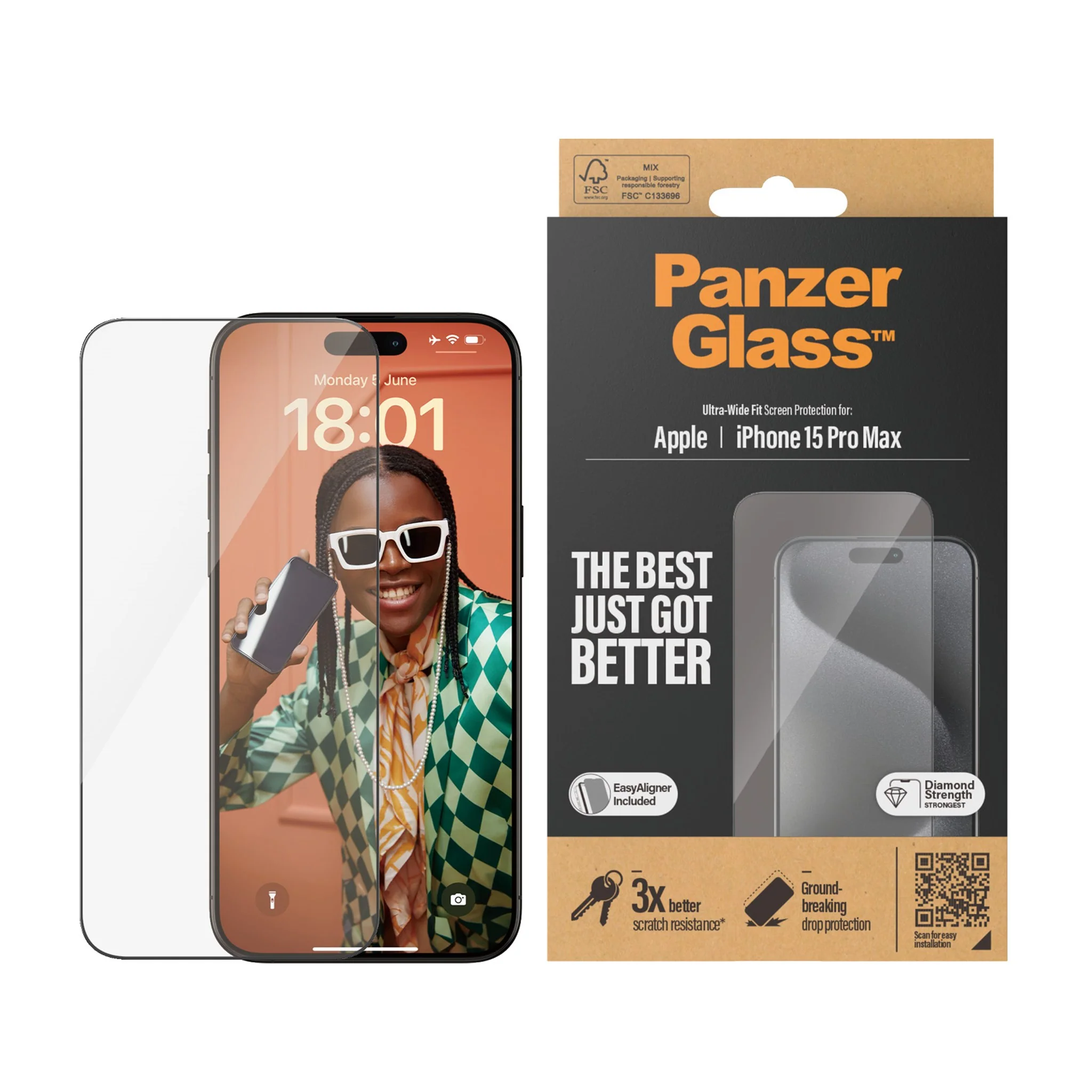 Panzer iPhone 15 Pro Max Screen Protection - 2812 - Image 2