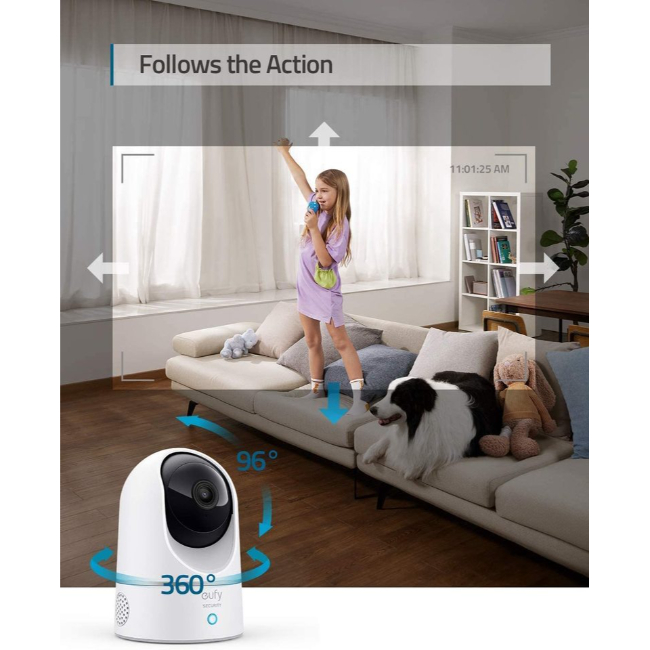 Eufy Indoor Security Camera 2K Pan & Tilt | T8410223 - Image 2