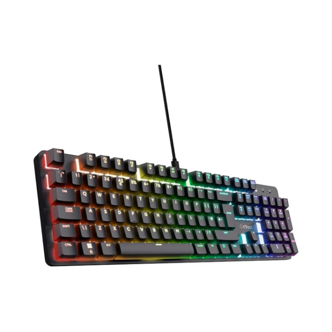 Trust GXT871 Zora Full Size Keyboard | Black | T25680  - Image 2