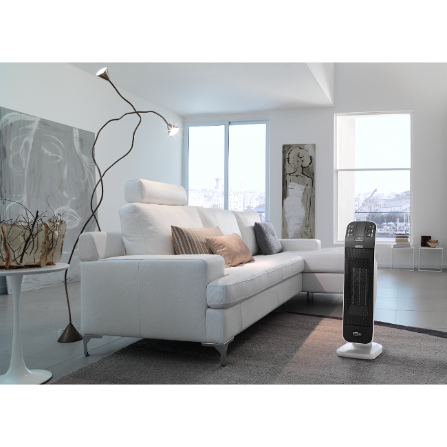 Delonghi Bend Line Ceramic Fan Heater - Black | HFX65V20 - Image 2