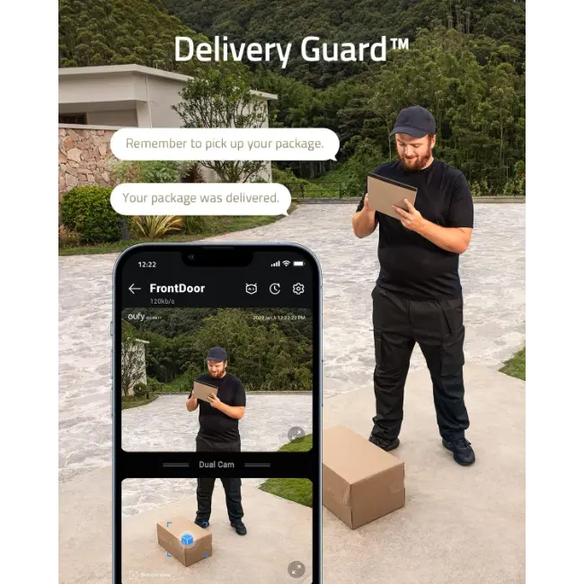 Eufy Video Doorbell 2K Dual Camera | Black | E8213G11 - Image 5 Eufy Video Doorbell 2K Dual Camera | Black | E8213G11 - Image 5