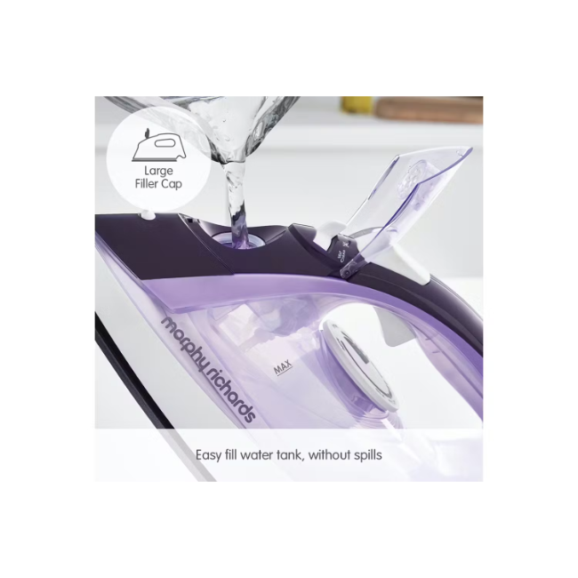 Morphy Richards 2400W Crystal Clear Amethyst Steam Iron | 300301 - Image 5