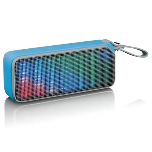 Lenco Bluetooth Stereo Speaker With Party Lights | Blue | BT-191BU - Image 2