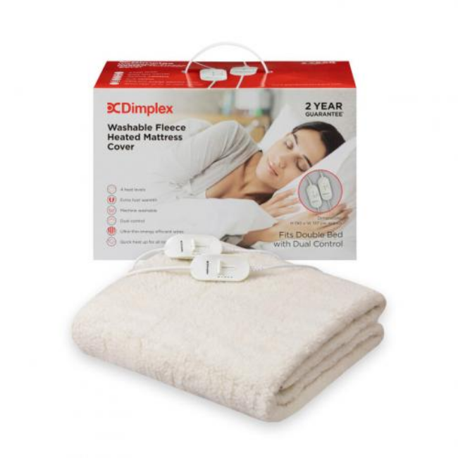 Dimplex Double Washable Fleece Heated Mattress Cover - DMC3002 Dimplex Double Washable Fleece Heated Mattress Cover - DMC3002