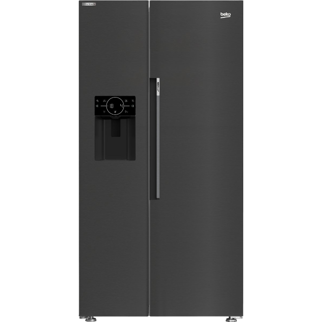 Beko Fridge Freezer - Black Steel | ASP342VPZ Beko Fridge Freezer - Black Steel | ASP342VPZ