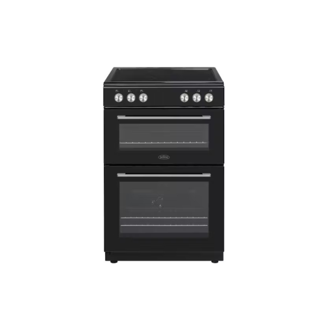 Belling 60cm Cooker with Double Oven - Black | BFSE61DOBK Belling 60cm Cooker with Double Oven - Black | BFSE61DOBK