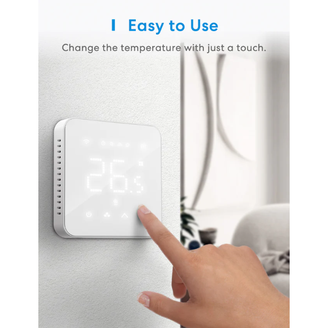 Meross Smart Wi-Fi Thermostat for Boiler/Water Heating System | MTS200BHK-EU - Image 2