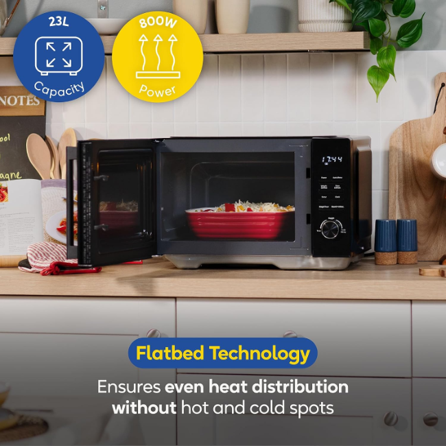 Russell Hobbs Flatbed 23L Microwave | Black | RHFM2365B - Image 2