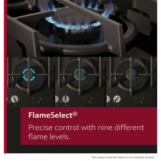 Neff 75cm 5 Burner Gas Hob - Stainless Steel | T27CIS8N0 - Image 6