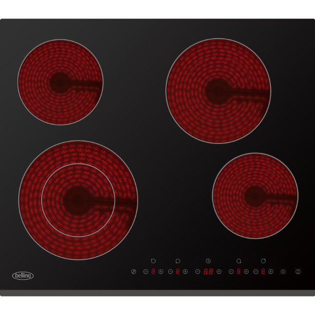 Belling 60cm Electric Touch Hob - Black | BCH61TB - Image 2
