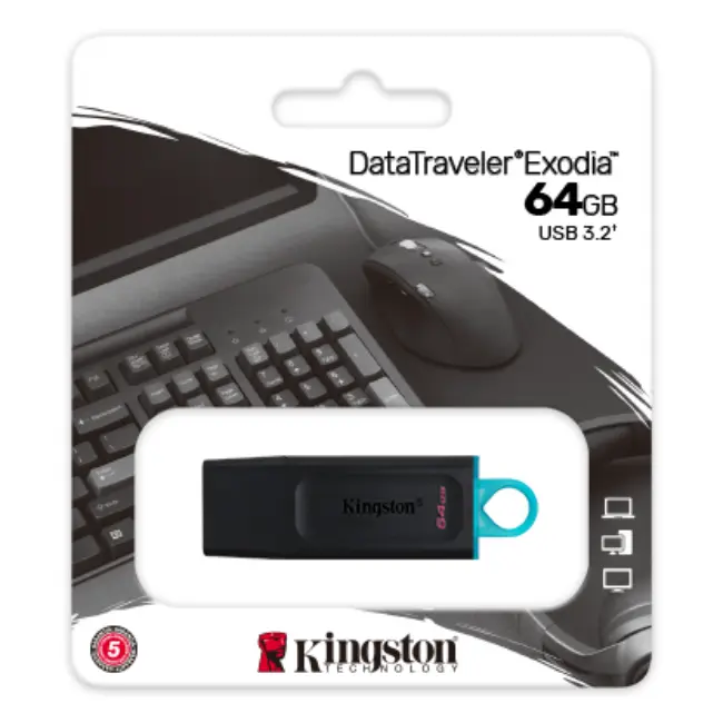 Kingston Exodia 64GB Flash Drive | USB 3.2 | DT7064G - Image 2