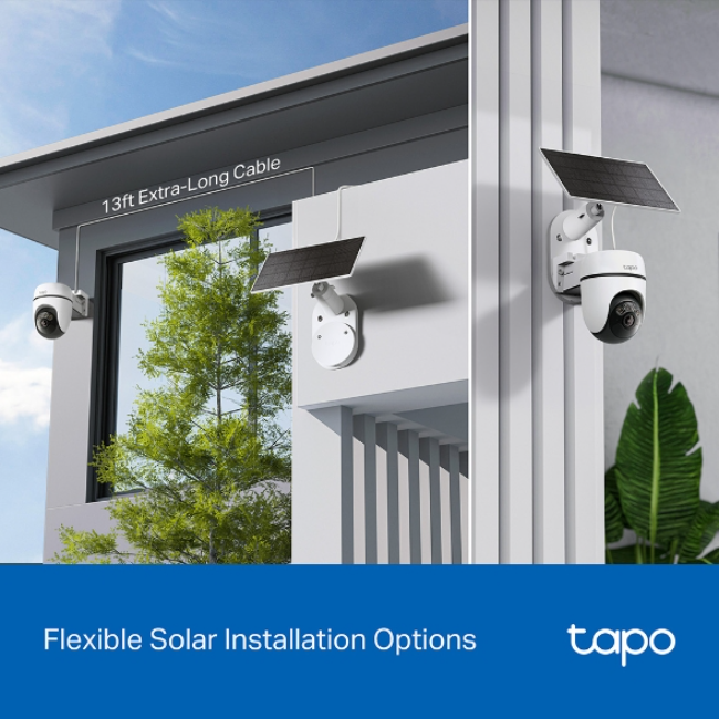 Tapo C610 2k Solar Security Camera Kit Pan / Tilt - White | TAPO-C610KIT - Image 10