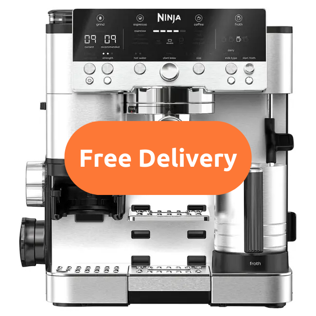 Ninja Luxe Café Premier Espresso Machine | Black & Stainless Steel | ES601UK