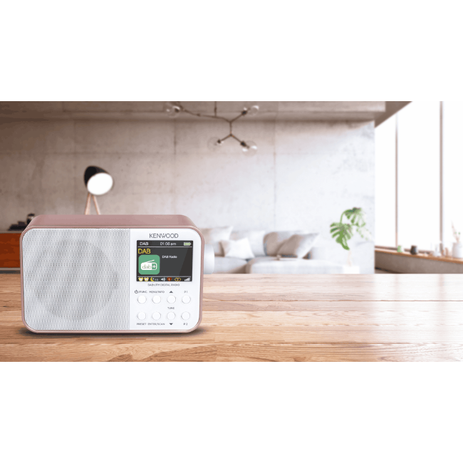 Kenwood DAB + Portable Radio - Rose Gold | CR-M30DAB-R - Image 4