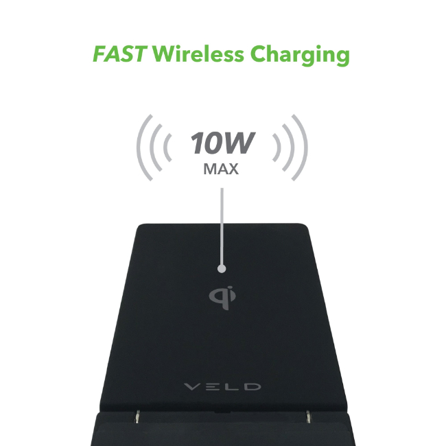 VELD Super Fast 10W QI Charger Stand | VW10XB - Image 5