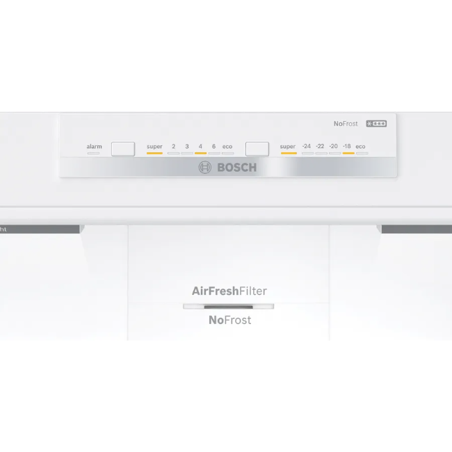 Bosch Series 4 Free-Standing Fridge-Freezer - Brushed Steel | KGN86VIEAG - Image 3