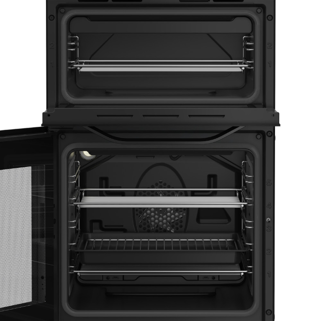 Hotpoint 50cm Freestanding Double Electric Cooker - Black | HDE5VDCB - Image 5