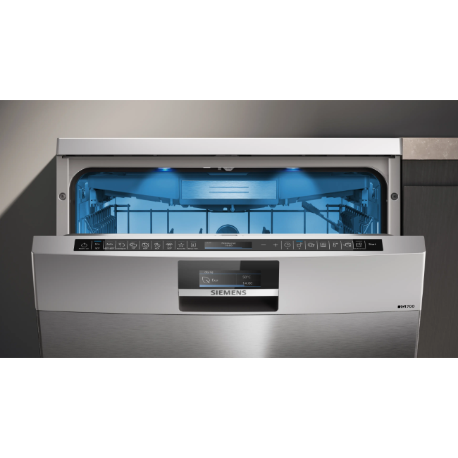 Siemens IQ700 Free-Standing Dishwasher 14pl - Brushed Steel | SN27TI02CE - Image 3