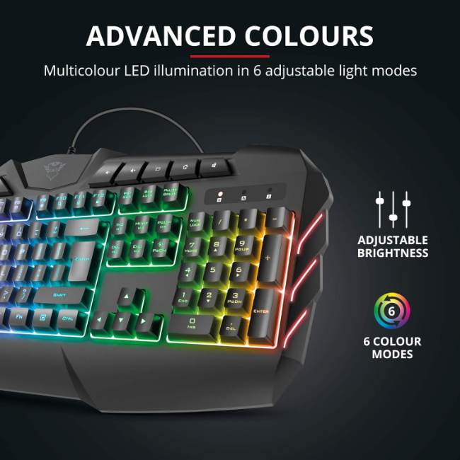 Trust Odyss Semi-Mechanical Gaming Keyboard | Black | T23916 - Image 3
