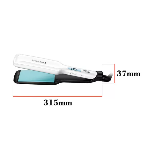 Remington Shine Therapy Wide Plate Straightener | White | S8550 - Image 7