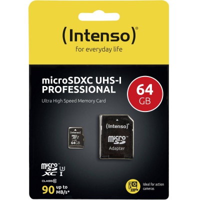 Intenso 64GB Micro SD Card With Adaptor | 3433490 - Image 4