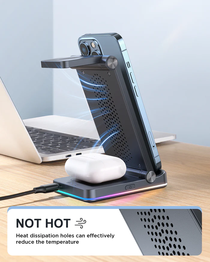 Joyroom 3 in 1 Wireless Charging Station | HL-WQN01 - Image 5