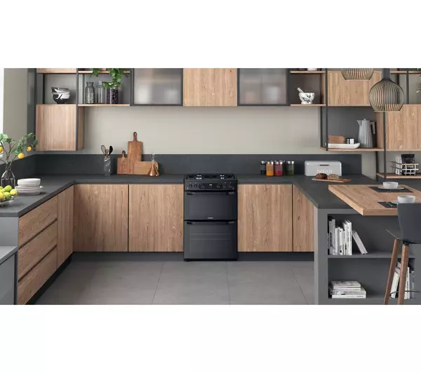 Hotpoint LPG Gas Cooker 60cm - Black | HDM67GOCMBLPG - Image 6 Hotpoint LPG Gas Cooker 60cm - Black | HDM67GOCMBLPG - Image 6
