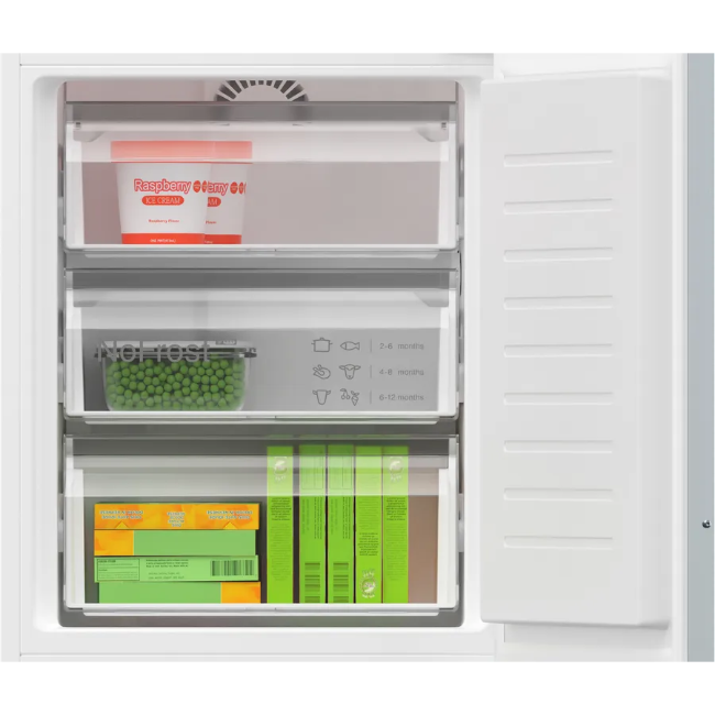 Bosch Series 4 Built-In Fridge-Freezer - White | KIN86VFE0G - Image 2
